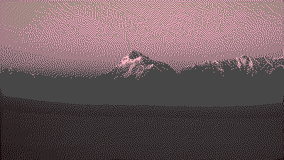 Alpenglow over Himalayan ridges, Uttarakhand